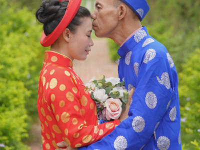 Ảnh cưới của Đỗ Văn Lâm và Nguyễn Thị Hồng