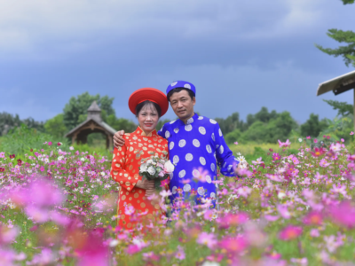 Ảnh cưới của Chu Huy Lưu và Cao Thị Lý