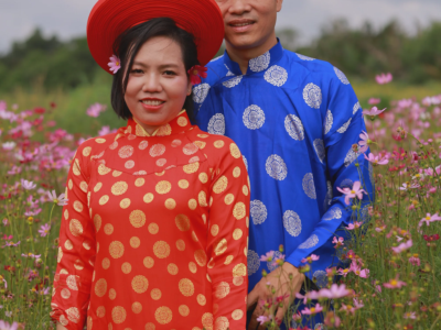 Ảnh cưới của Nguyễn Hữu Thuận và Trương Thị Lan